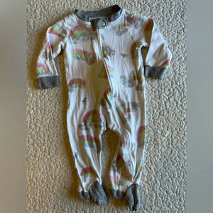 Burt’s Bees 3-6 month rainbow pajamas